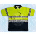 Herren-Sicherheits-Polo-Shirt mit reflektierendem Tape